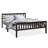 Solid Wood Slat Storage Bed