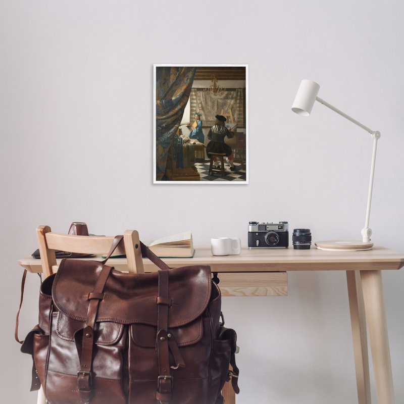 Art classique, estampe numérique encadrée par one1000paintings, H 30 po x l 24 po, Giclée encadrée noir minuit