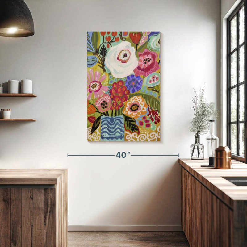 Harnek fleurs fraîches dans un vase II, H 39 po x l 26 po