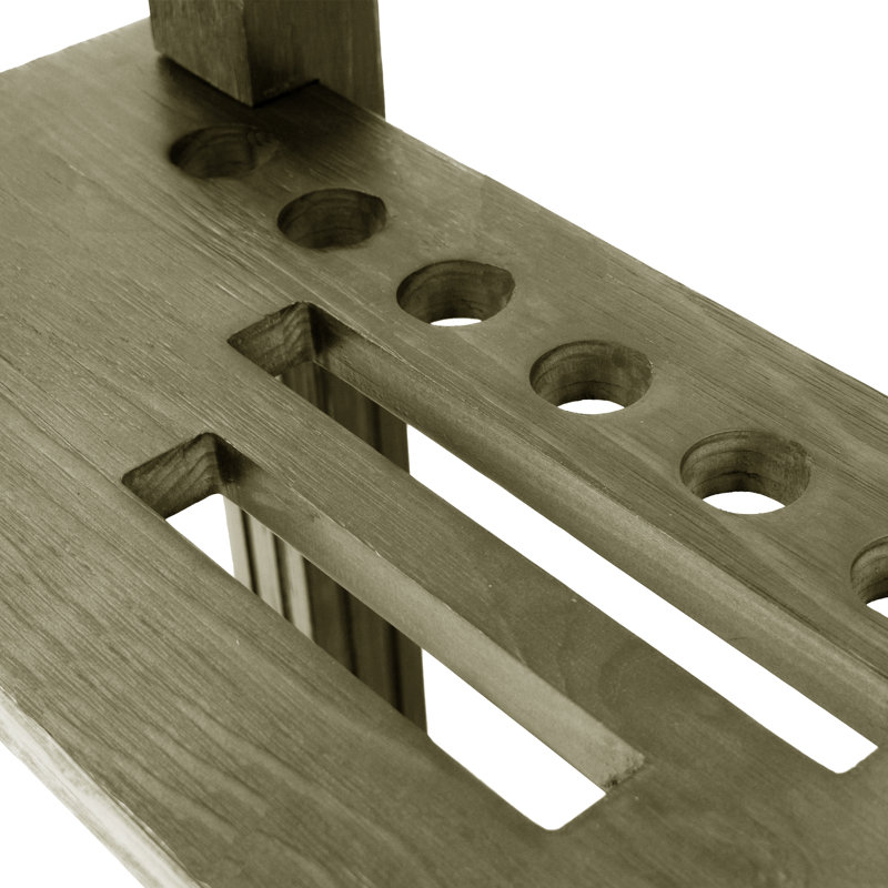 Solid Acacia Billiard Floor Rack, Drift Wood