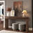 Retro Wooden Entryway Table with Double Board Suspension Design-1023073270