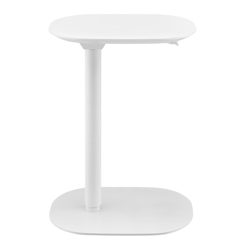 Magro 20" Adjustable Table In Matte White, White