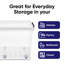  Storage Bins with Lids,44 Quart Clear Plastic Containers for Organizing, Stackable Totes, BPA Free, Odour Free, Organizer Boxes for Home, and Dorm, 2 Pack-1638245976