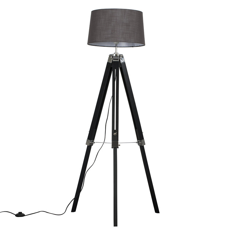 Bella Vista 152cm Tripod Floor Lamp, LED bulb, Dark Grey