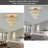 5-Tier Round Gold Crystal Semi Flush Mount Chandelier, Luxury Ceiling Light Fixture-1237013794-1237013797