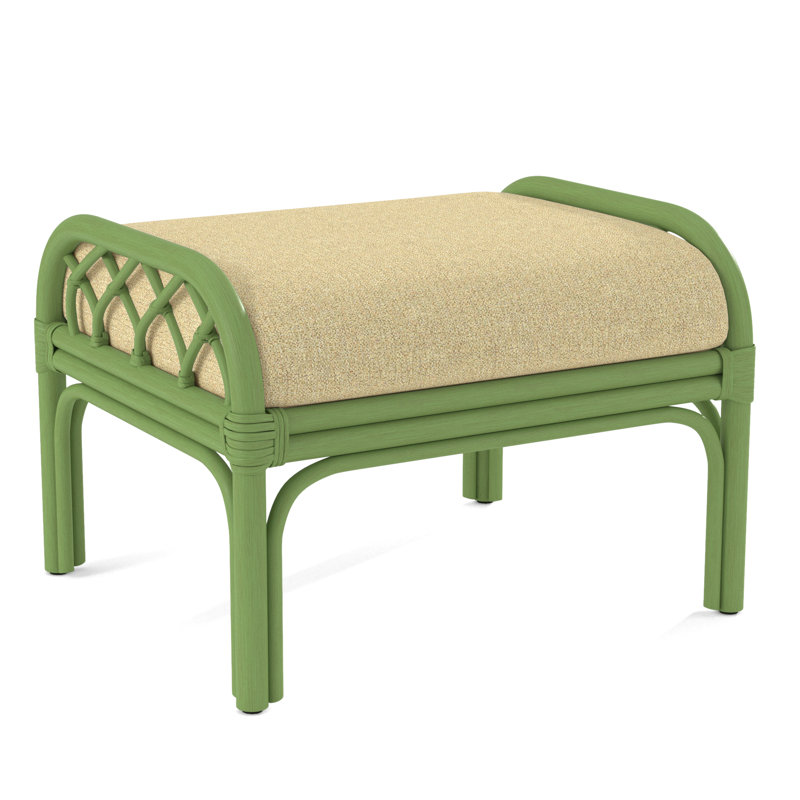 Edgewater Ottoman, Beige Sugar Performance; 0863-93, Black
