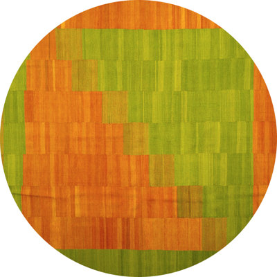 Tapis contemporains jaunes lavables à la machine 1172