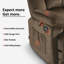 Fauteuil inclinable Texana avec massage et chaleur, repose-pieds allongé-1764562674