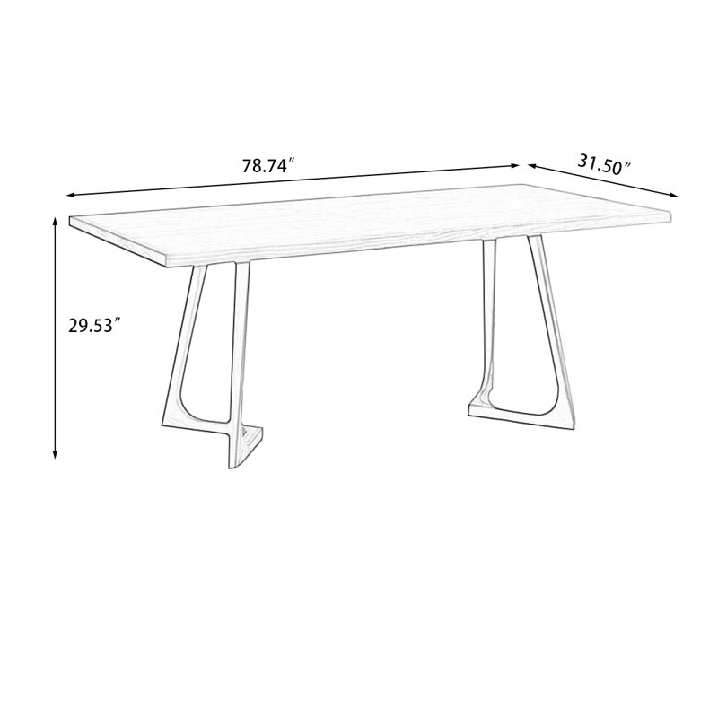29.53"H x 78.74"L x 31.5"W