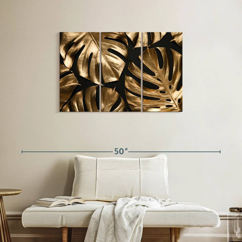 Harnek Golden Tropical Monstera, 24" H x 38" W