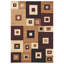 Tapis rouge à motif géométrique Kakarla-1428441251