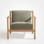 Chaise avec accoudoirs en bois massif Josephine-951489673