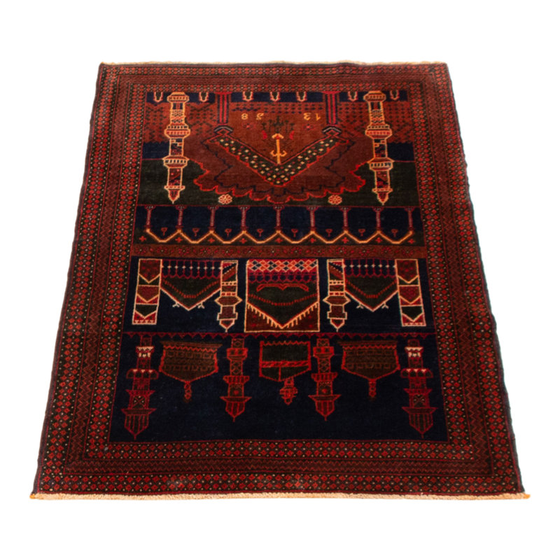 Tapis bleu marine foncé Dequita 2 pi 9 po x 4 pi 11 po