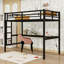 Lit mezzanine avec bureau, USB et lumière DEL-115607509