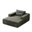Fauteuil en velours côtelé sans assemblage - Fauteuil moelleux de 75 pouces pour chambre à coucher, coussin, chambre d'armée,-2041589765-2041589767