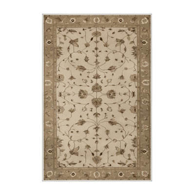 Tapis beige lavable à la machine