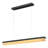 47.2" Modern Linear Chandelier With Alabaster Shade For Dining Room – Matte Black Finish-565842580-565842582