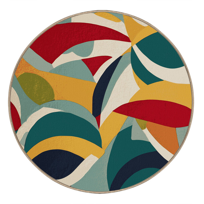 Spunky Shimmy Rug, Round 8'