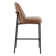 Angelick Upholstered Counter Stool with Metal Frame