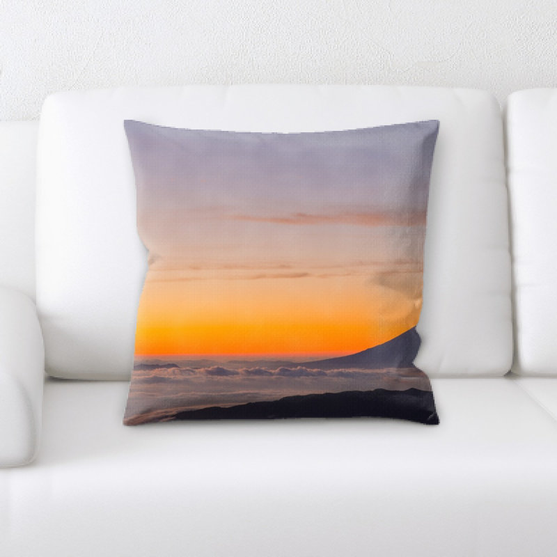 Coussin de jeté mt fuji