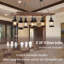 Lustre en bois 8 lumières à intensité variable de 8 po de hauteur