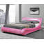 Upholstered Velvet Sleigh Bed with Mattress-1520889228