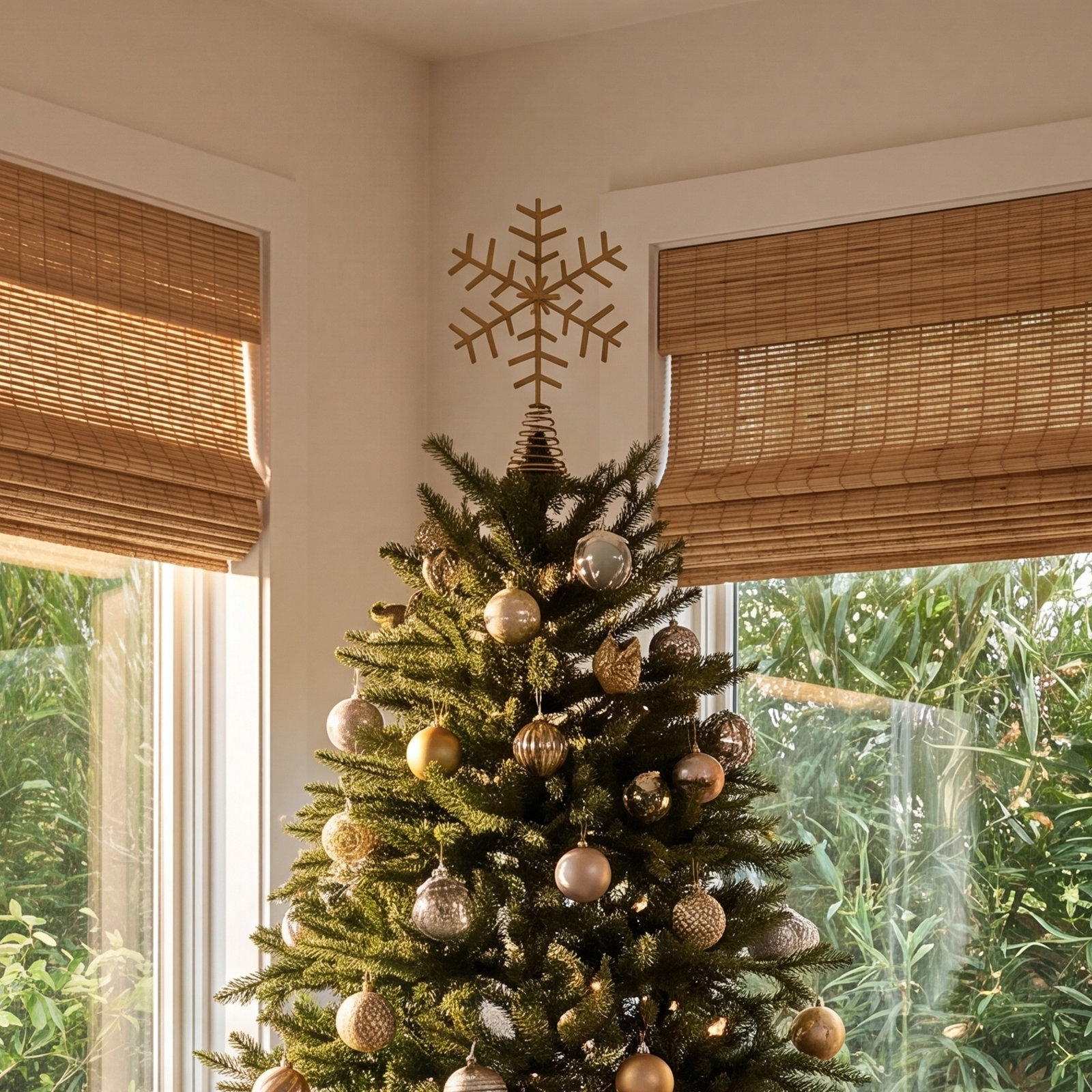 Metal Snowflake Tree Topper