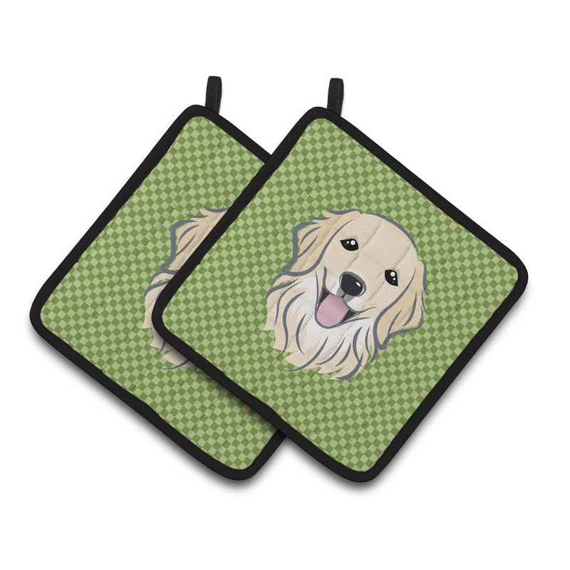 Caroline's Treasures Checkered Polyester Potholder