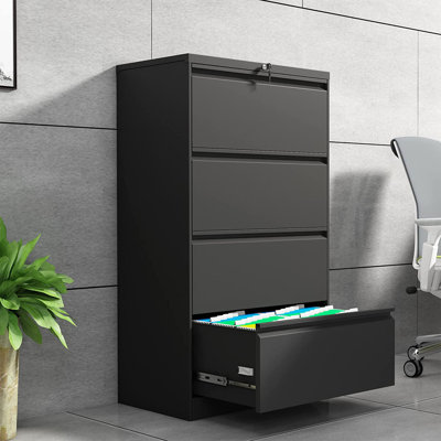 17.7'' Wide 4 -Drawer Steel File Cabinet