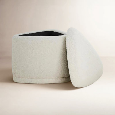 Adna 26.5'' Triangular Upholstered Storage Ottoman