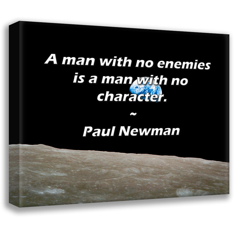 Toile tendue Artsy Quote par Paul Newman, H 13 po x l 18 po