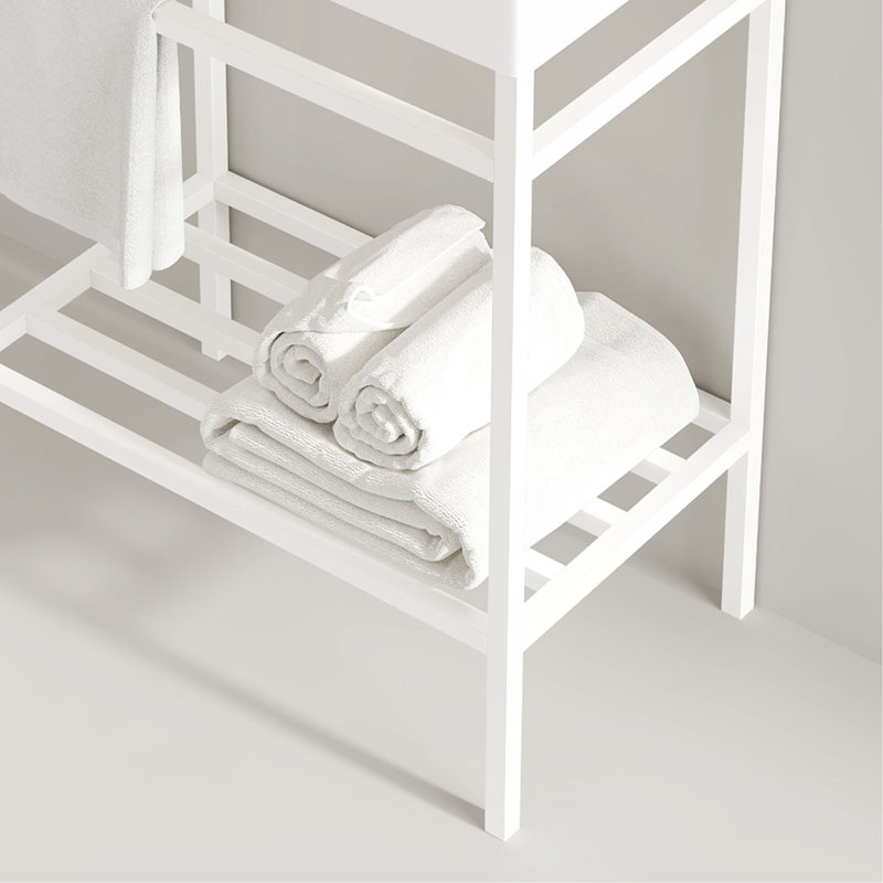 Tablettes de salle de bain autoportantes 24 po sans lavabo 24 po