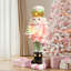 Soldat rose casse-noisette illuminé 4 pi avec arbre à bonbons, décoration de Noël à piles-1059216229