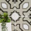 Carrelage mural en porcelaine mate Encaustic 8 po x 8 po Amara-91710241