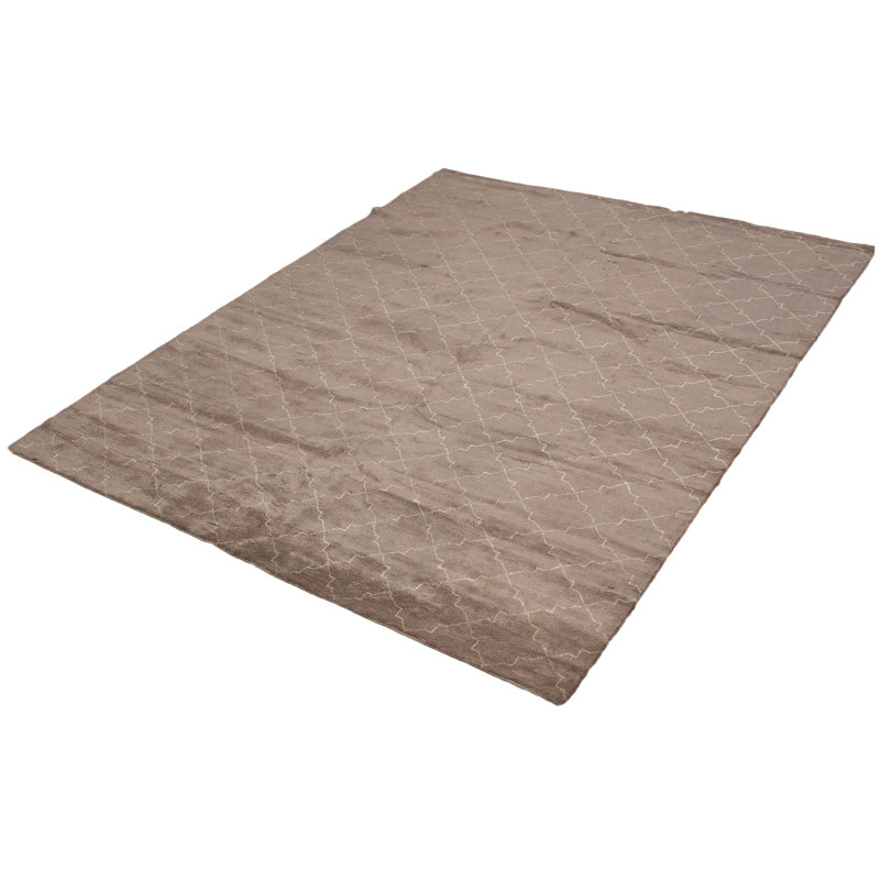 Tapis de surface en laine brune 10 pi 4 po x 13 pi 10 po one-of-kind main-noué la 2010 Crawford Lane