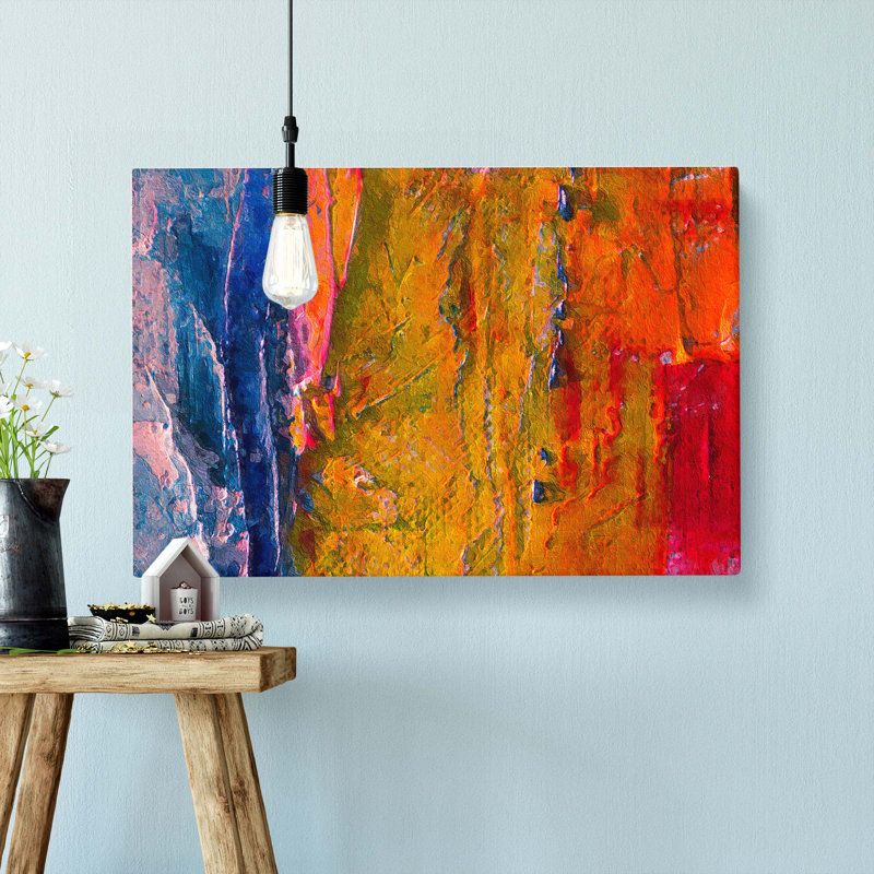 Abstract Art Painting Vol.381 - Wrapped Canvas, 50cm H x 76cm W x 3cm D