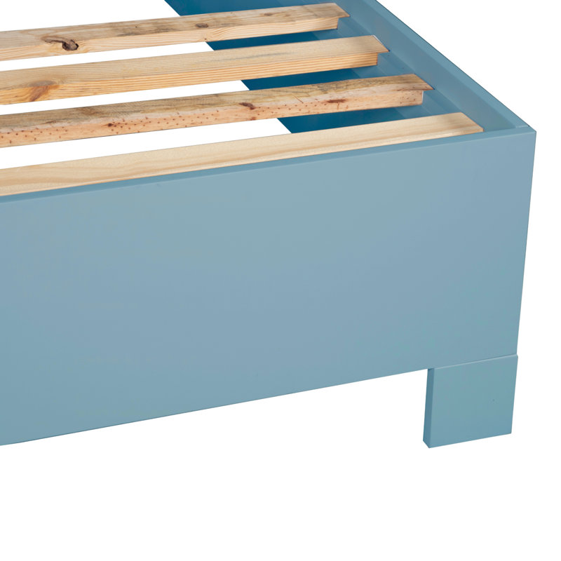 Lit plateforme Ivy, Grand, Bleu piscine