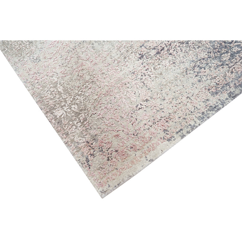 Wool Floral Area Rug, Rectangle 9' x 12'
