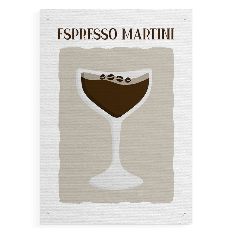 Espresso Martini - impression sur toile seulement - non encadrée, H 27 po x l 18 po
