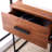 Elegant & Modern Javon 18'' Nightstand –Compact Industrial Wood & Metal End Table with Single Drawer