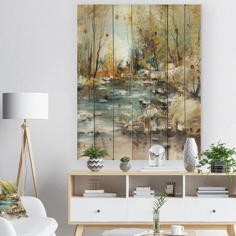 Rocky Creek " Rocky Creek " Painting Print, 40" H x 30" W x 1" D