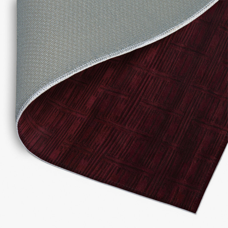 Trellis Red Indoor and Outdoor Area Rug, Rectangle 2' x 3'