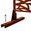 Écran d'intimité en métal H 76 po en métal, autoportant, extérieur et intérieur, clôture envoûtante pour votre terrasse, patio, balcon, pelouse, jardin rouge-125816258