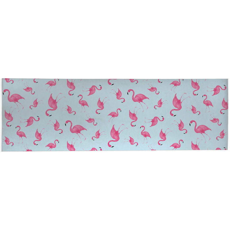 Tapis d'extérieur Summer Flamingo, Tapis de couloir 2 pi 6 po x 8 pi