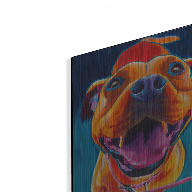 «Happy Go Lucky» par Dawg Painter, H 16 po x l 12 po