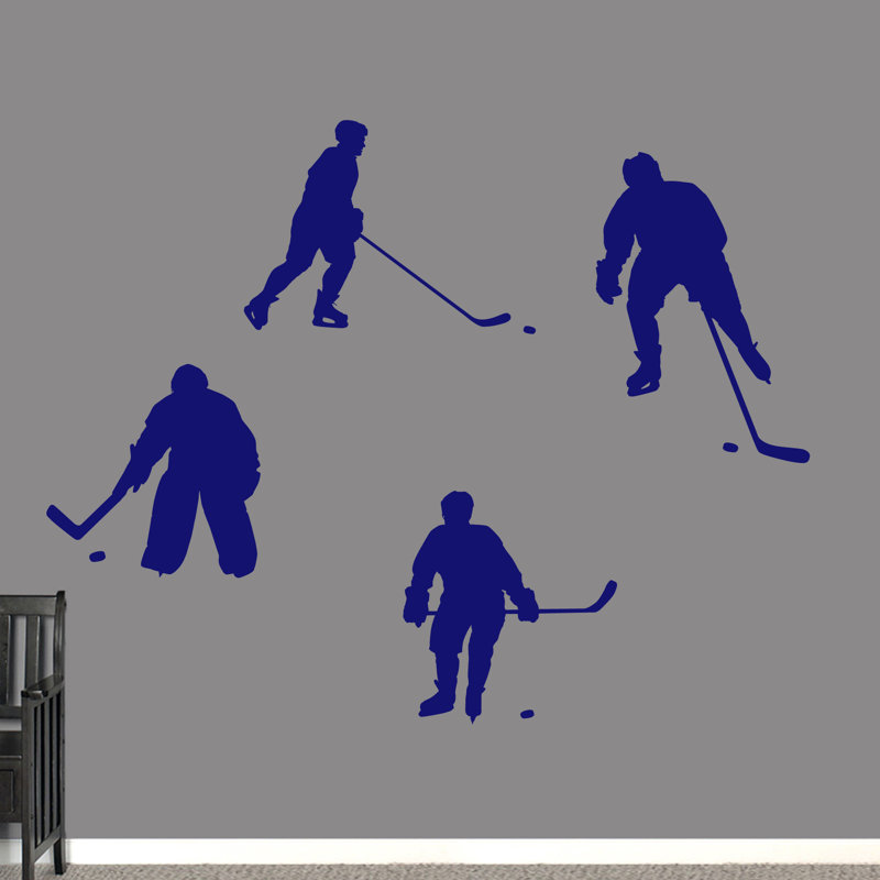 Adhésif décoratif hockey, Bleu marine