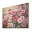 «Geraniums roses», art mural sur bois de pin naturel-1620462819