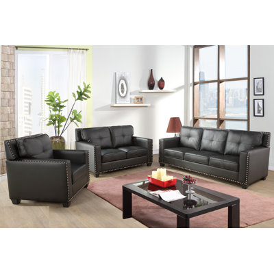 1 Faux Leather Standard Living Room Set