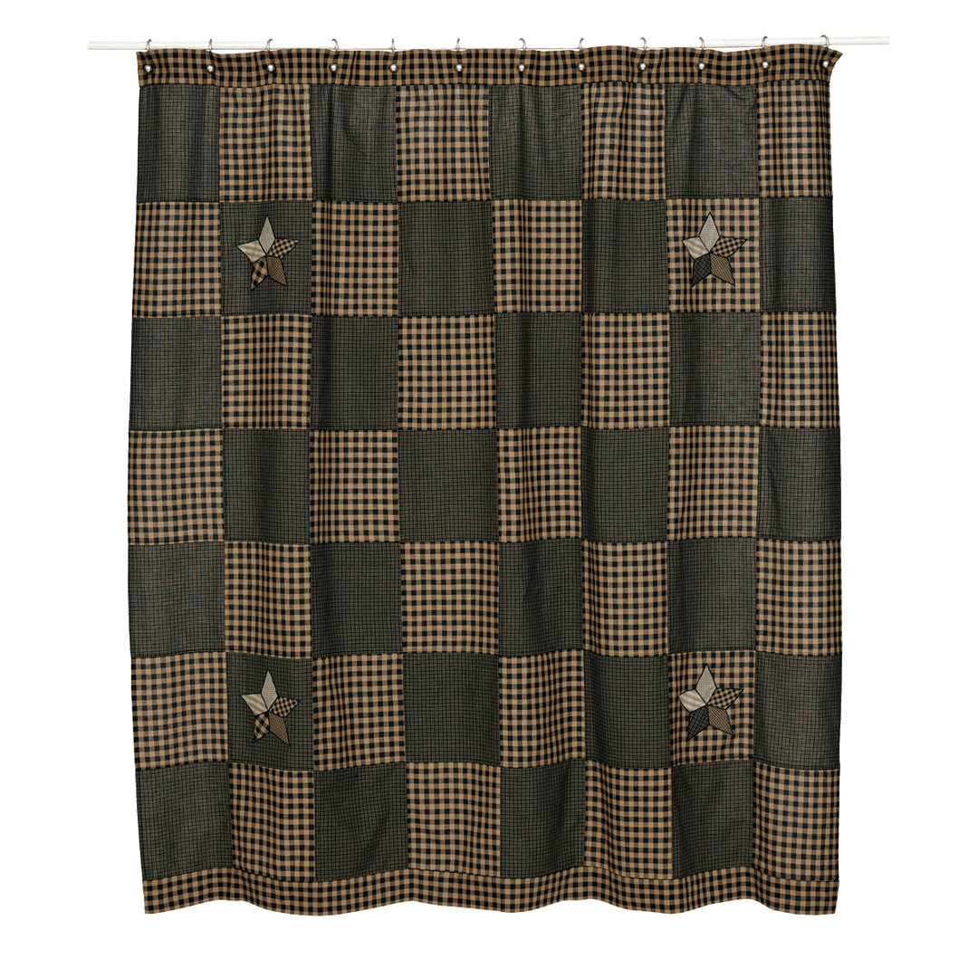 Saco Cotton Patchwork Shower Curtain August Grove®