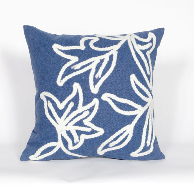 Winchell Outdoor Square Pillow Cover & Insert, Blue